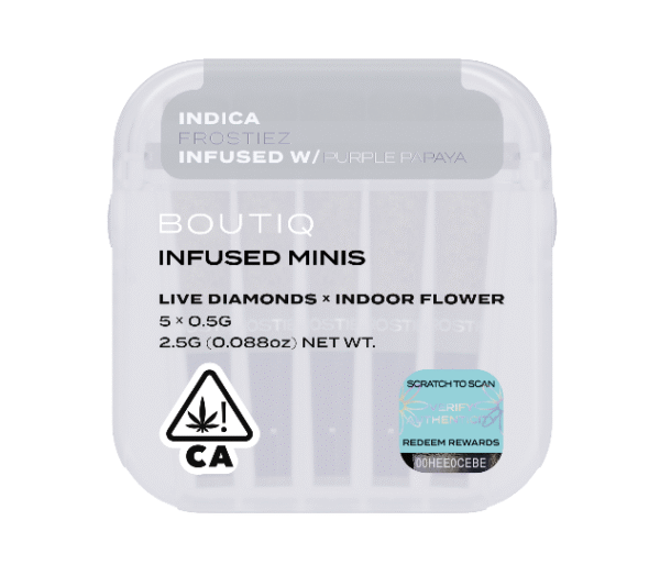 Boutiq Infused Minis Pre Rolls Frostiez x Purple Papaya